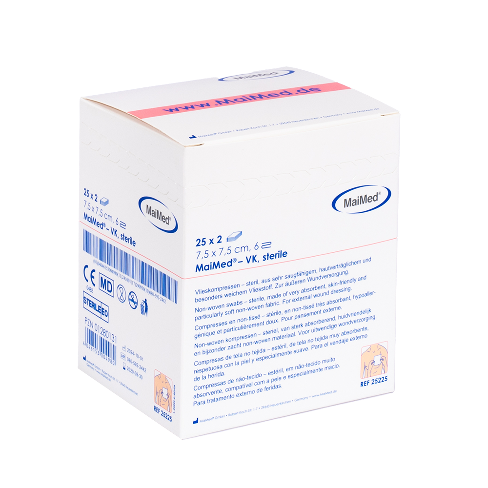 Compressas de lã MaiMed-VK estéreis