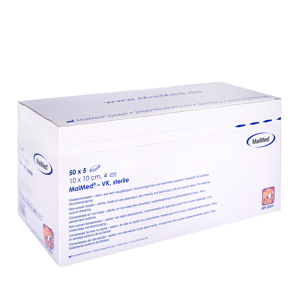 Compressas de lã MaiMed-VK estéreis
