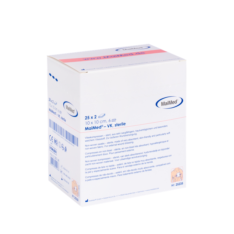 Compressas de lã MaiMed-VK estéreis