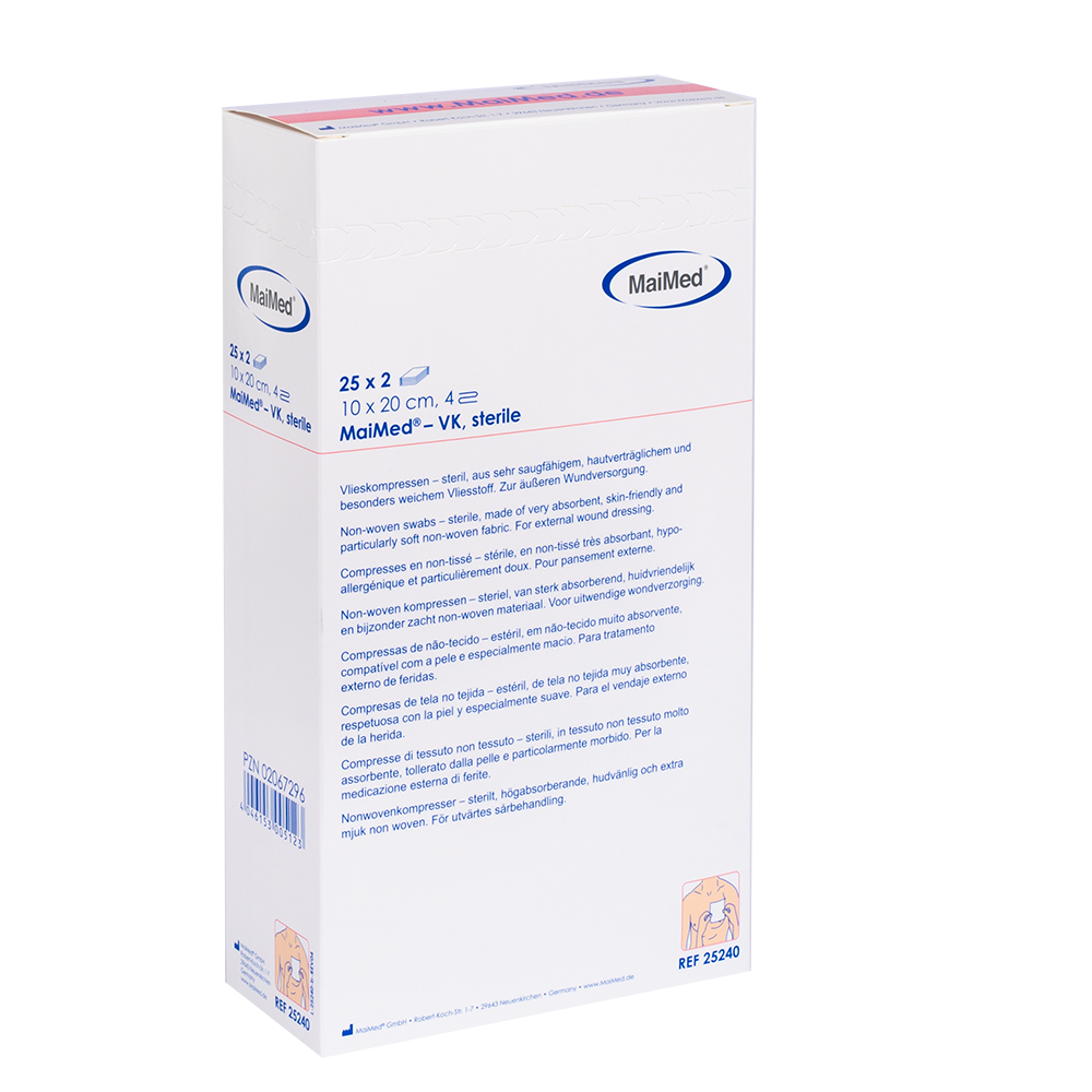 Compressas de lã MaiMed-VK estéreis