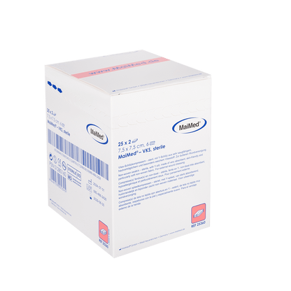 Compressas de lã estéreis MaiMed-VKS, 25x2 peças/caixa