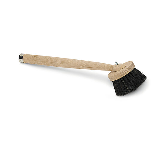 Der Nölle Profi Brush Fensterwascher Rundkopf, 40 cm Naturhaarbürste (1 Stück) von Nölle Profi Brush Bürsten- & Pinseltechnik e.K., ideal für die Glasreinigung, hat Naturborsten und einen langen Stiel, abgebildet auf weißem Grund.