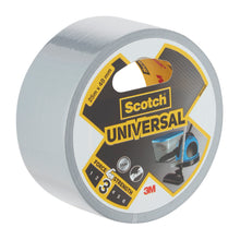 Eine 25 m x 48 mm große Rolle Scotch® Universal Klebeband 2904 der 3M Deutschland GmbH mit der Produktkennzeichnung der Festigkeitsklasse 3 und dem 3M Logo.