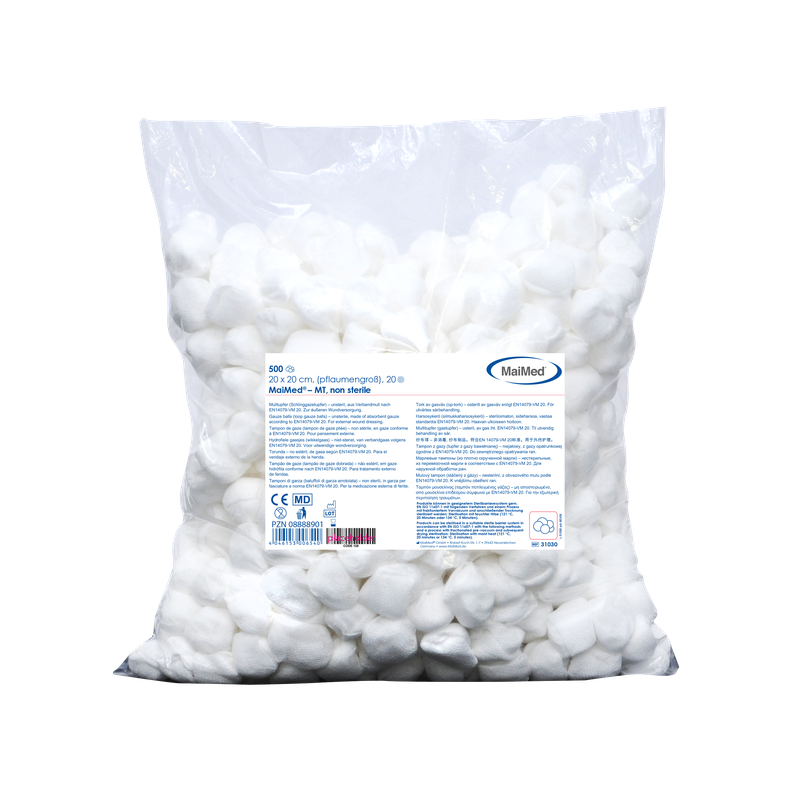 Cotonetes de gaze não estéreis MaiMed-MT, 500 peças/saco de alumínio
