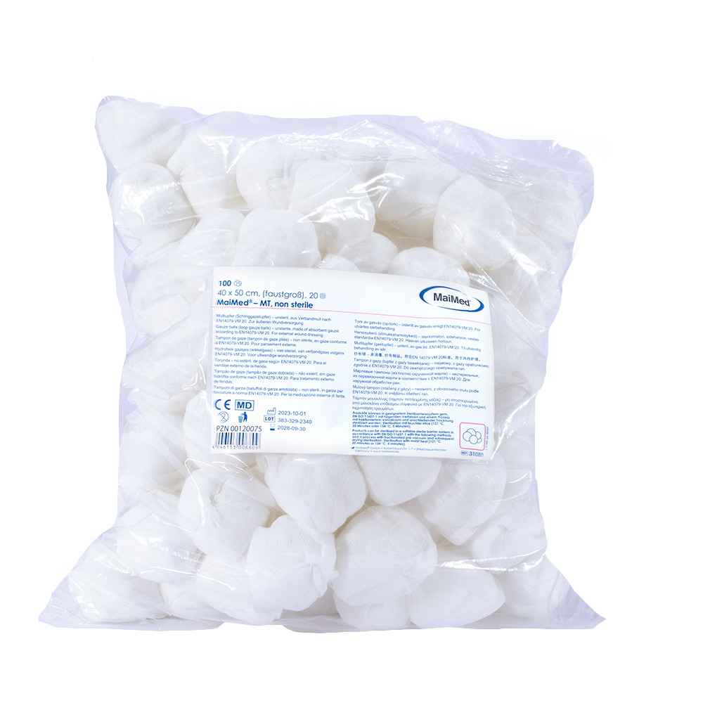 Cotonetes de gaze não estéreis MaiMed-MT, 500 peças/saco de alumínio