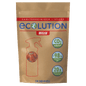 Um saco castanho resselável com a inscrição "Dr. Schnell ECOLUTION Milizid Sticks, detergente sanitário em pó/removedor de calcário (60 g)" da DR.SCHNELL GmbH & Co. KGaA mostra ícones: "CO2 reduzido!", "-98% de resíduos de embalagem", "20x 0,5L solução de aplicação" e um contorno de garrafa de spray vermelho.