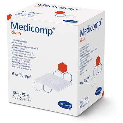 Medicomp dr st 7*5x7*5 S306f | Pacote (50 peças)