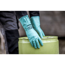 NITRAS GREEN BARRIER FLEX, luvas de proteção química, verdes