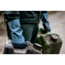 NITRAS GREEN BARRIER GRIP, luvas de proteção química, gasolina / preta