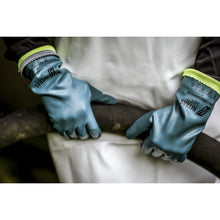 NITRAS GREEN BARRIER CUT, luvas de proteção química, gasolina