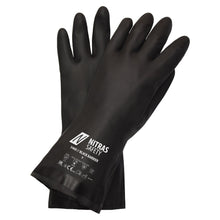 NITRAS BLACK BARRIER, luvas de proteção química, pretas