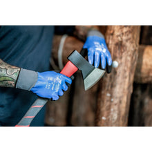 NITRAS OIL GRIP, luvas de montagem, azul / preto