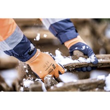 NITRAS SOFT GRIP W, luvas de inverno, laranja / azul escuro