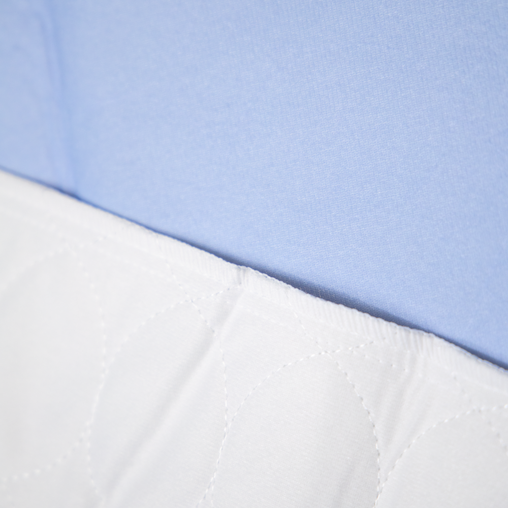 Protetor de cama AMPri MED-COMFORT lavável 75 x 90 cm, azul/branco | Pacote (1 peça)