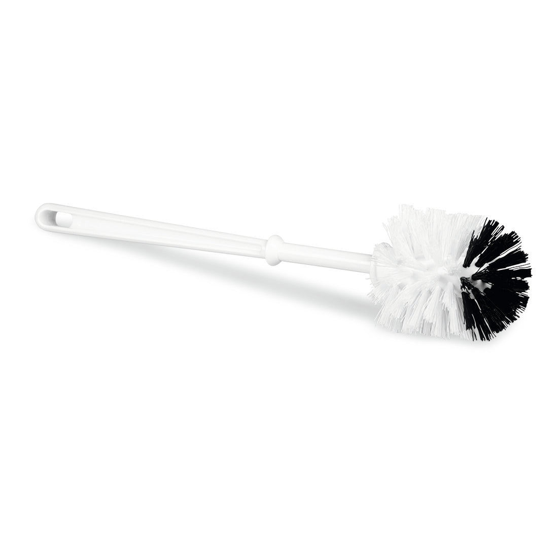 A escova sanitária Nölle Profi Brush (Ø 75 mm, 38 cm), da Nölle Profi Brush Bürsten- & Pinseltechnik e.K., possui cerdas pretas e um cabo com orifício para pendurar para maior conforto.