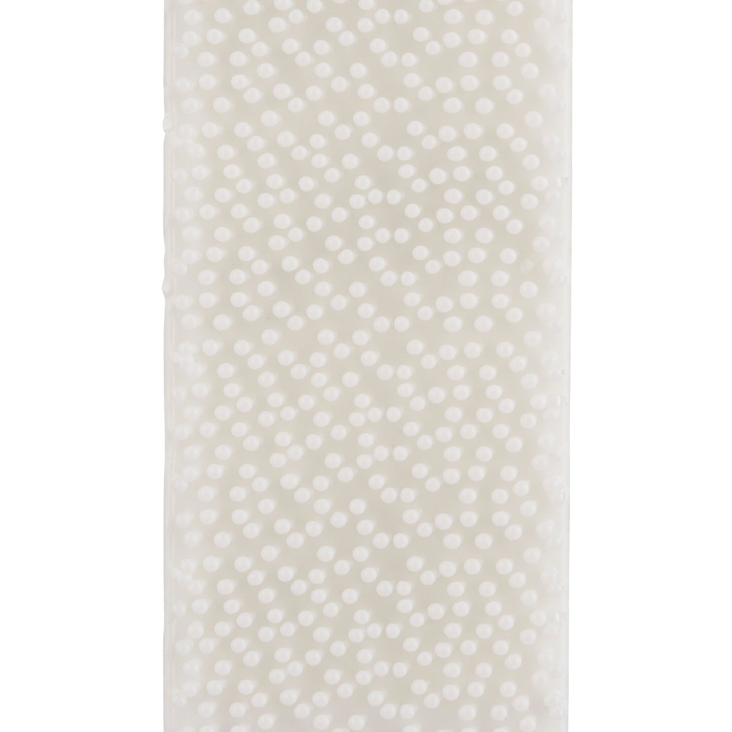 Eine Nahaufnahme einer weißen Fläche mit gleichmäßig verteilten runden Unebenheiten, ideal für klebefreie Bildaufhängung mit kleinen weißen Command™ Bilder-Montage Strips S 17202 von 3M Deutschland GmbH - Bilder aufhängen ohne Bohren.