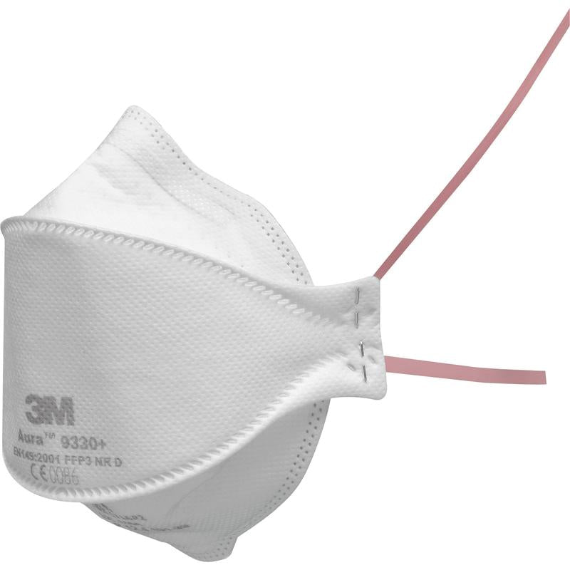 Máscara de partículas 3M™ Aura™, FFP3, sem válvula, 9330+ | Pacote (20 peças)