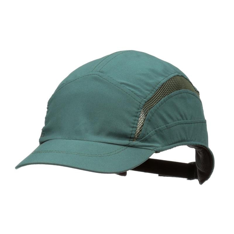 3M™ First Base™ 3 Bump Cap 2030596, Clássico, Verde Escuro, Pico Curto, 55mm | Pacote (1 peça)