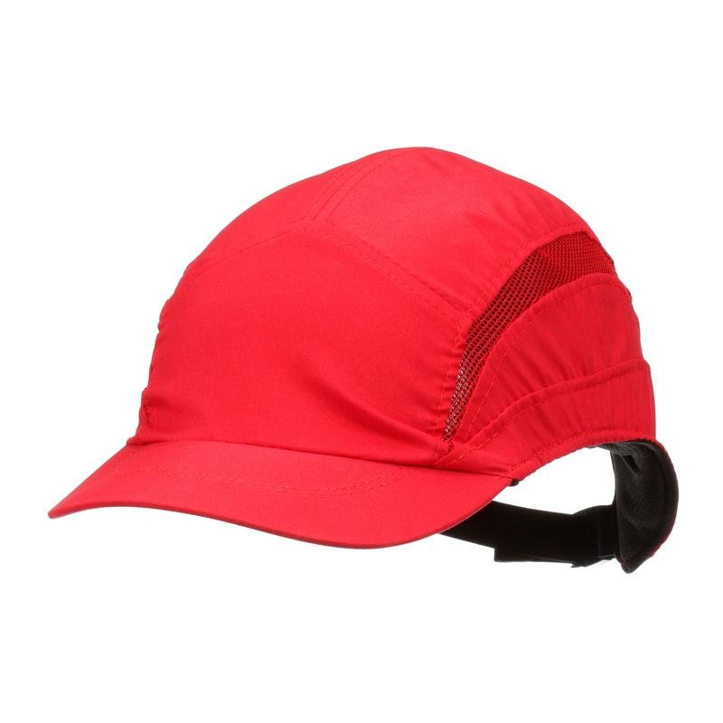 3M™ First Base™ 3 Bump Cap 2030616, Clássico, Vermelho, Pico Curto, 55mm | Pacote (1 peça)