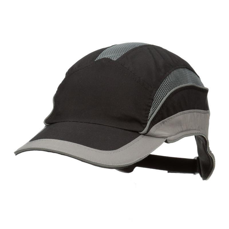 3M™ First Base™ 3 Bump Cap 2031217, Elite, Preto/Cinza, Pico Padrão, 70mm | Pacote (1 peça)