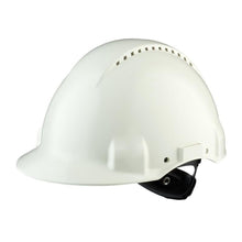 Capacete 3M™, Uvicator, fecho de catraca, ventilado, faixa de suor de plástico, branco, G3000NUV-VI | Pacote (1 peça)