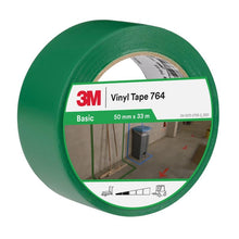 Fita de PVC de uso geral 3M™ 764, verde, 50 mm x 33 m, 0,13 mm, embalada individualmente | Pacote (1 rolo)