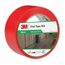Fita de PVC de uso geral 3M™ 764, vermelha, 50 mm x 33 m, 0,13 mm, embalada individualmente | Pacote (1 rolo)