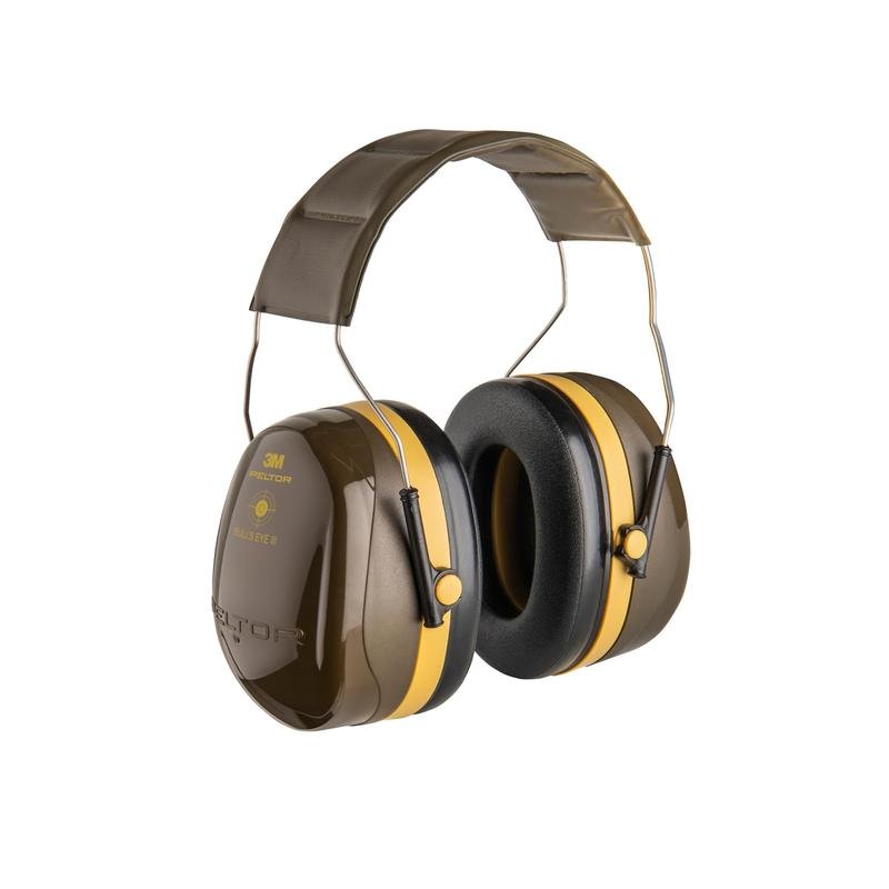 Protetores auriculares 3M™ PELTOR™ Bull's Eye III, verdes, faixa de cabeça, H540A-441-GN | Pacote (1 peça)