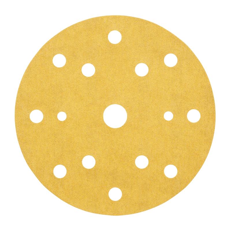 Disco de papel 3M™ Hookit™ 255P, 152 mm, 15 furos, P80 | Pacote (100 peças)