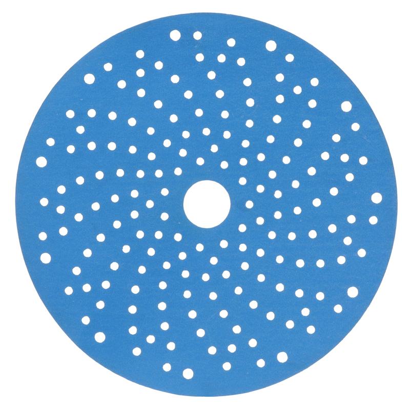 Disco de lixa 3M™ Hookit™ Azul Multifuro 325U, Azul, 150 mm, Multifuro, 500, 51382 | Pacote (1 peça)