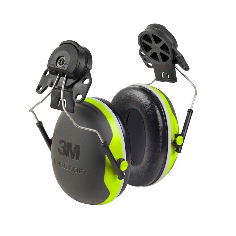 Protetores auriculares 3M™ PELTOR™, cor de alta visibilidade, acessório para capacete, X4P3 | Pacote (1 peça)