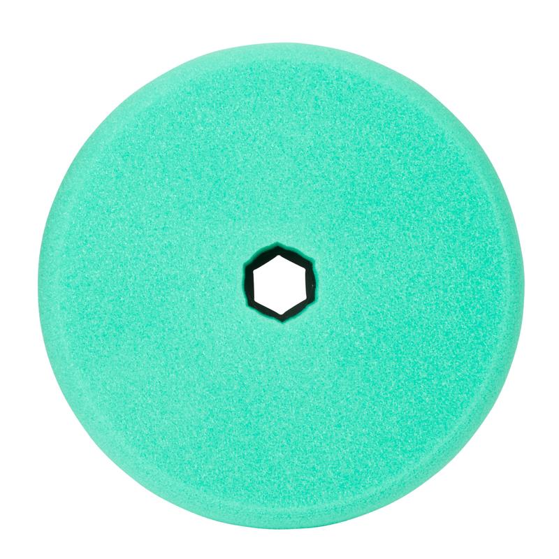 Almofada de espuma de polimento 3M™ Perfect-It™ grossa, sistema de conexão rápida, verde, plana, 150 mm, 50878 | Pacote (1 peça)