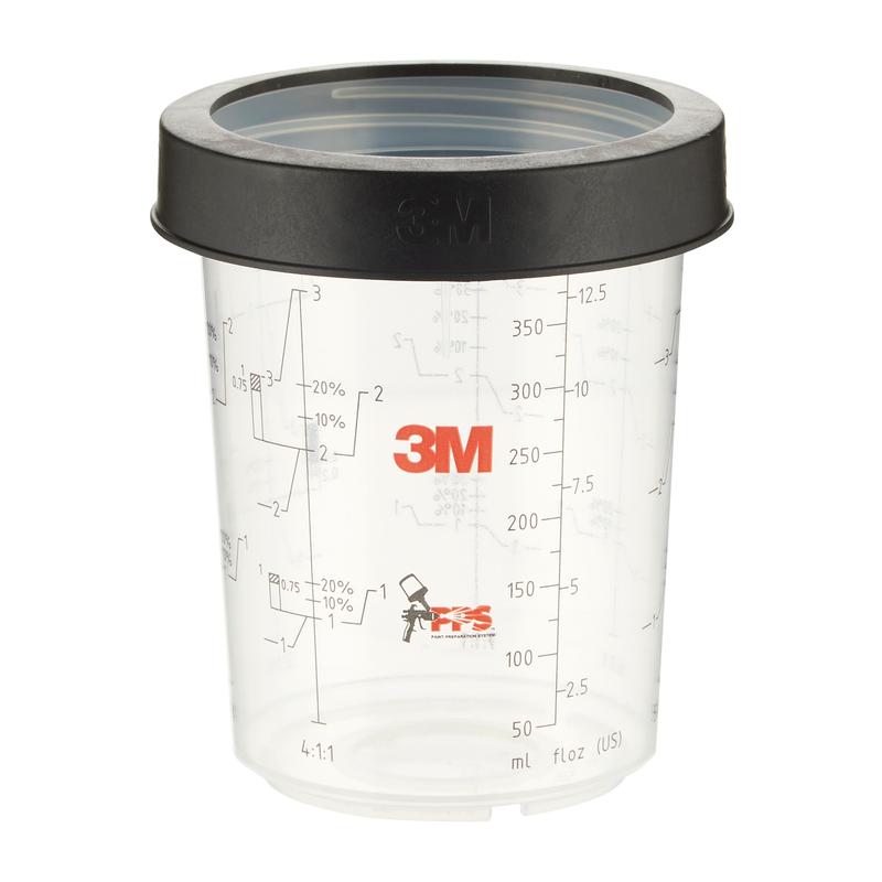 Copo externo 3M™ PPS™ com anel de rosca, Midi, 400 ml, 16122 | Pacote (400 ml)
