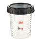 Copo externo 3M™ PPS™ com anel de parafuso, pequeno, 170 ml, 16115 | Pacote (170 ml)
