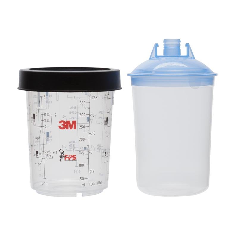 Kits de tampa e copo interno 3M™ PPS™, 400 ml, 125 µm, 16312 | Pacote (400 ml)