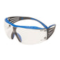 Óculos de segurança 3M™ SecureFit™ 400X, hastes azuis/cinza, revestimento antiembaçante/antiarranhões Scotchgard™ (K&N), lente transparente, SF401XSGAF-BLU-EU, 20 por pacote | Pacote (1 peça)