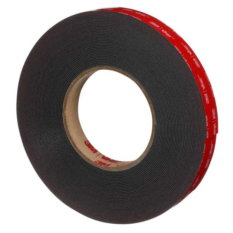 Fita 3M™ VHB™ 5952F, Preta, 9mm x 33m, 1,1mm | Pacote (1 rolo)