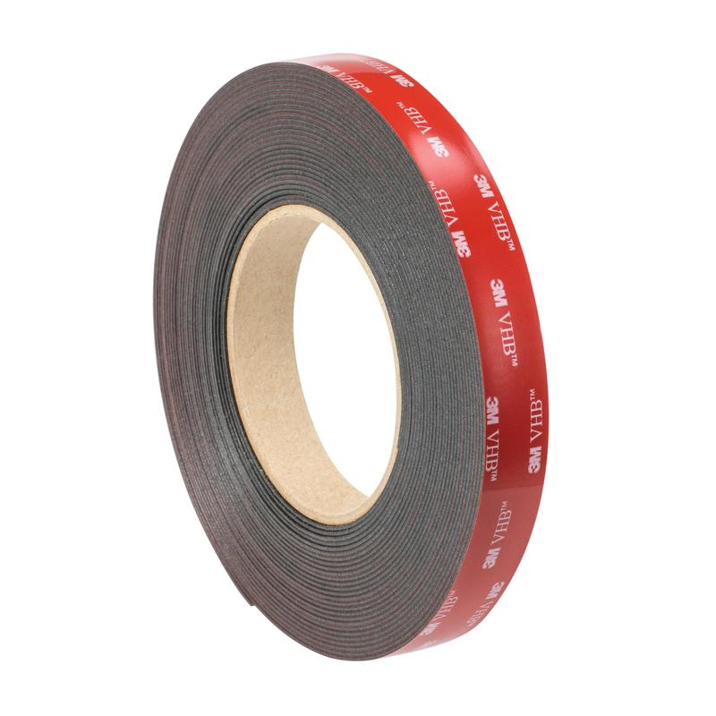 Fita 3M™ VHB™ 5962F, Preta, 12mm x 33m, 1,6mm | Pacote (1 rolo)