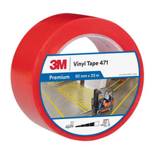 Fita de PVC macio 3M™ 471, vermelha, 50 mm x 33 m, 0,14 mm, embalada individualmente | Pacote (1 rolo)
