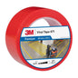 Fita de PVC macio 3M™ 471, vermelha, 50 mm x 33 m, 0,14 mm, embalada individualmente | Pacote (1 rolo)