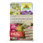 Uma caixa retangular de 1 kg de Azet RhododendronDünger da Neudorff Shop está decorada com flores em flor, informações do produto em alemão e um logotipo verde-amarelo da Neudorff, sendo ideal para rododendros e azáleas.
