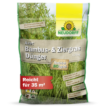 Azet Fertilizante de Bambu e Ervas Decorativas da Neudorff Shop: 1,75 kg para ervas no jardim, ingredientes orgânicos, suficiente para 35 m². A embalagem verde-amarela com motivo de ervas e bambu torna a aplicação especialmente fácil.