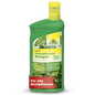 Uma garrafa de plástico verde da Neudorff Shop Azet GrünpflanzenDünger líquido com uma tampa amarela. No rótulo, vê-se plantas verdes exuberantes e um texto em alemão que mostra que é um fertilizante que fornece nutrientes importantes para apoiar plantas verdes saudáveis.