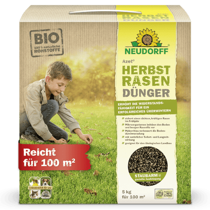 Fertilizante para gramado de outono Azet