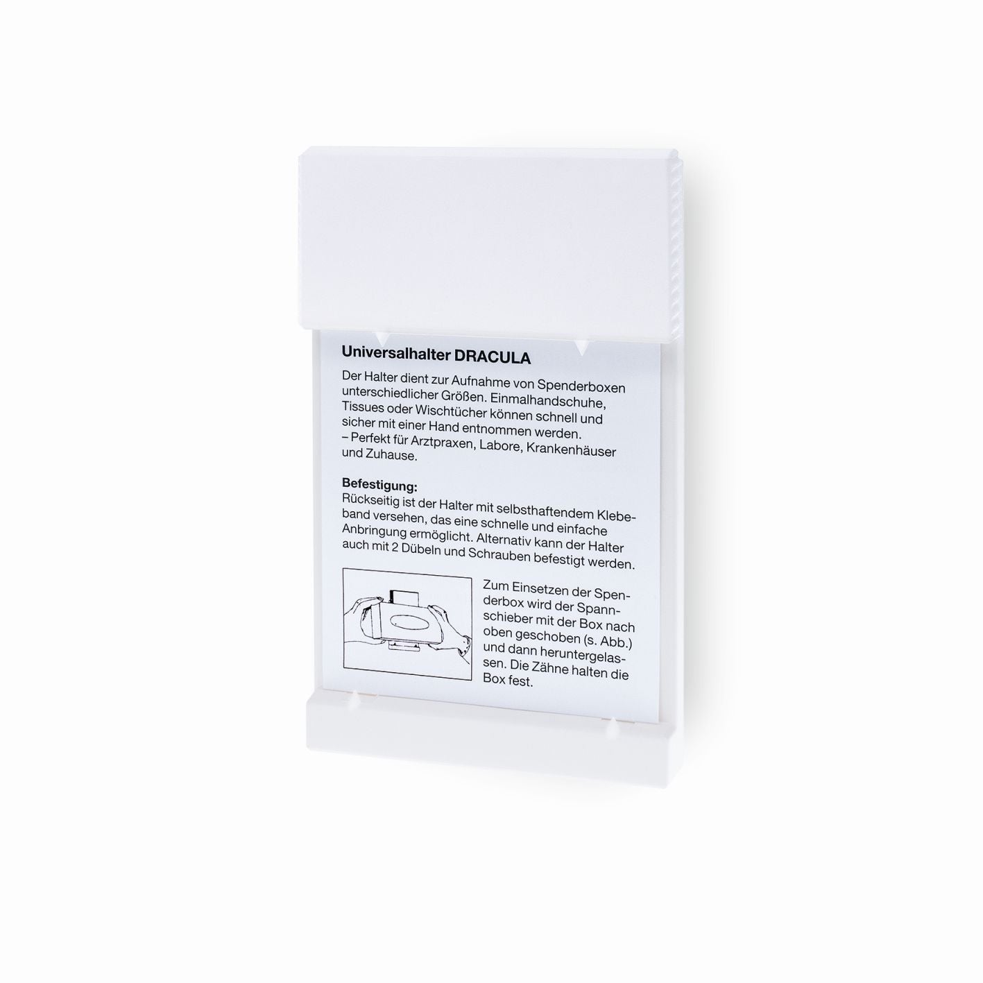 Suporte de parede PS sem impressão (branco) | Pacote (1 peça)