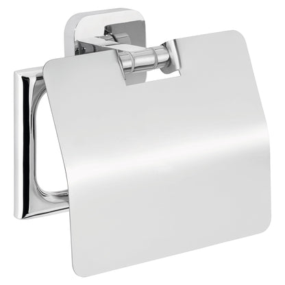 Suporte para papel higiénico tesa ELEGAANT com tampa, incluindo solução adesiva