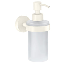 Dispensador de sabonete de parede tesa MOON WHITE, branco mate, incluindo solução adesiva