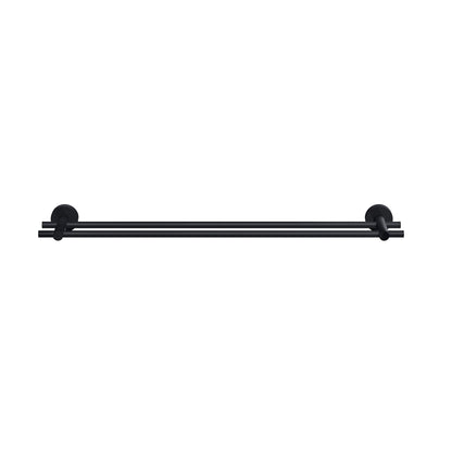 tesa MOON BLACK Handtuchstab Handtuchstange, selbstklebend, schwarz gepulvertes schwarz