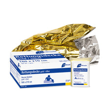 Manta de resgate, ouro/prata, 160 x 210 cm | Pacote (50 peças)