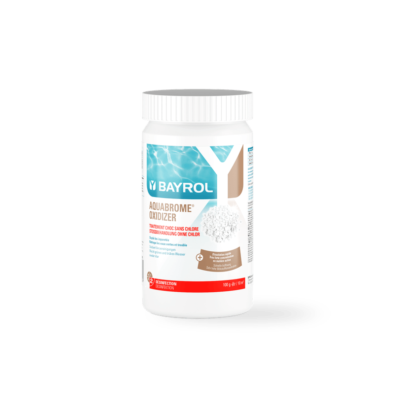 BAYROL Aquabrome® Oxidizer 1,25 kg Granulado para tratamento de choque em problemas de água | Lata (1250 g) 